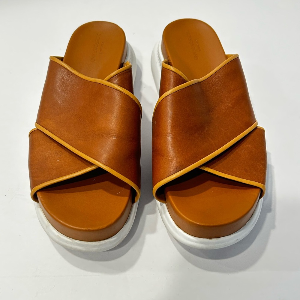 Cole Haan Zero Grande Criss‎ Cross Slides Sz 6.5